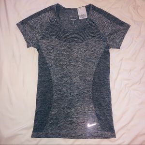 Grey Nike Dri-Fit top